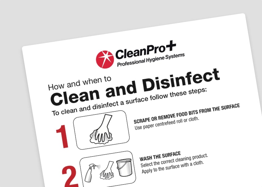 Why clean and disinfect