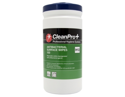 Clean Pro+ Antibacterial Surface Wipes H13 - 150 wipes