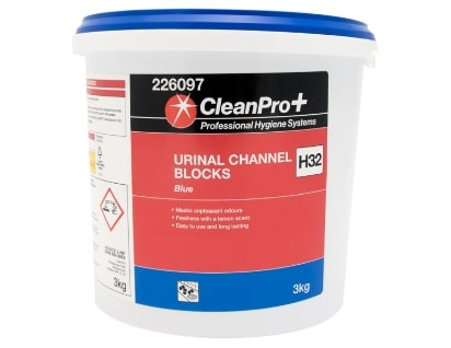 Clean Pro+ Blue Urinal Channel Blocks H32 3kg