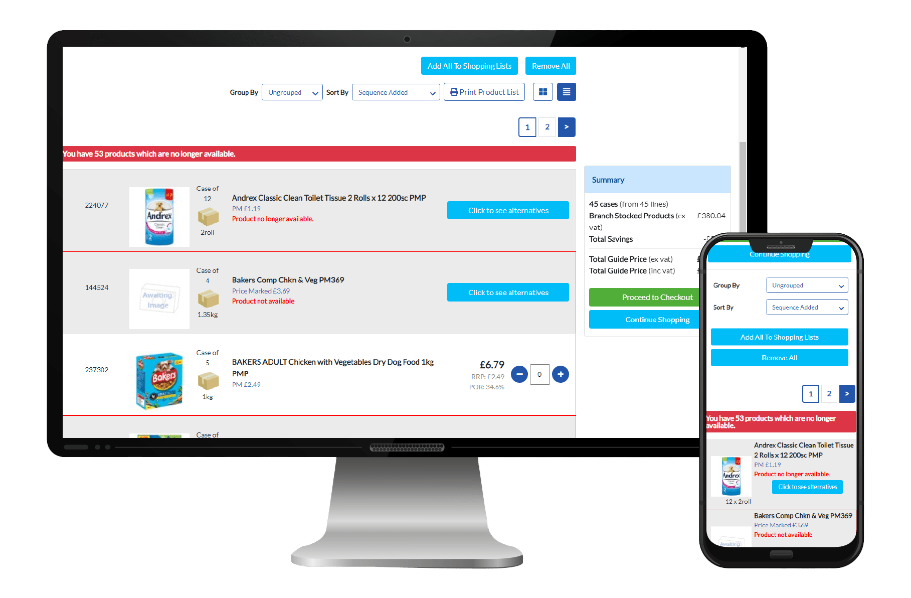 Booker Home page on both Desktop and Mobile