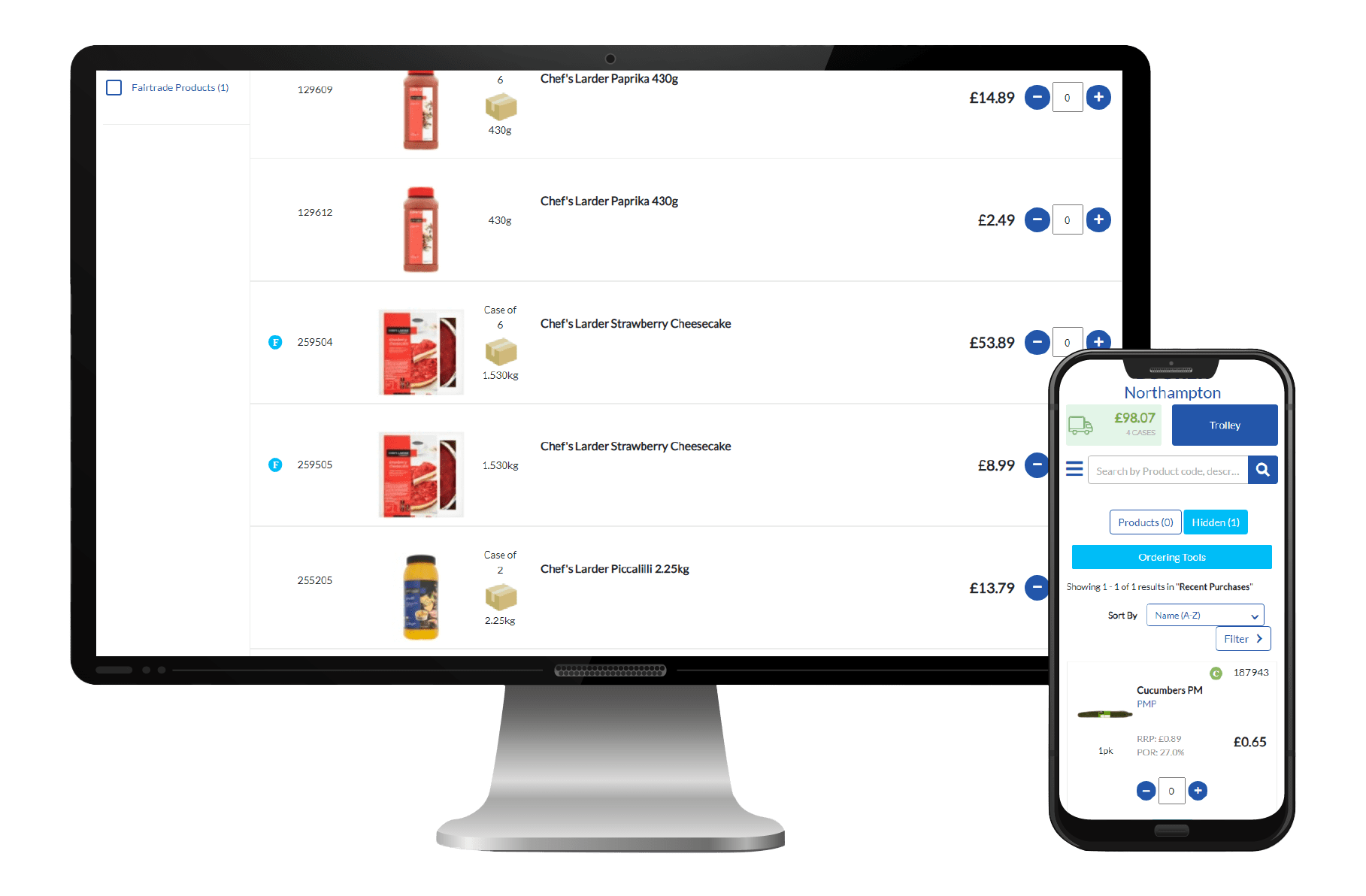 Booker Home page on both Desktop and Mobile