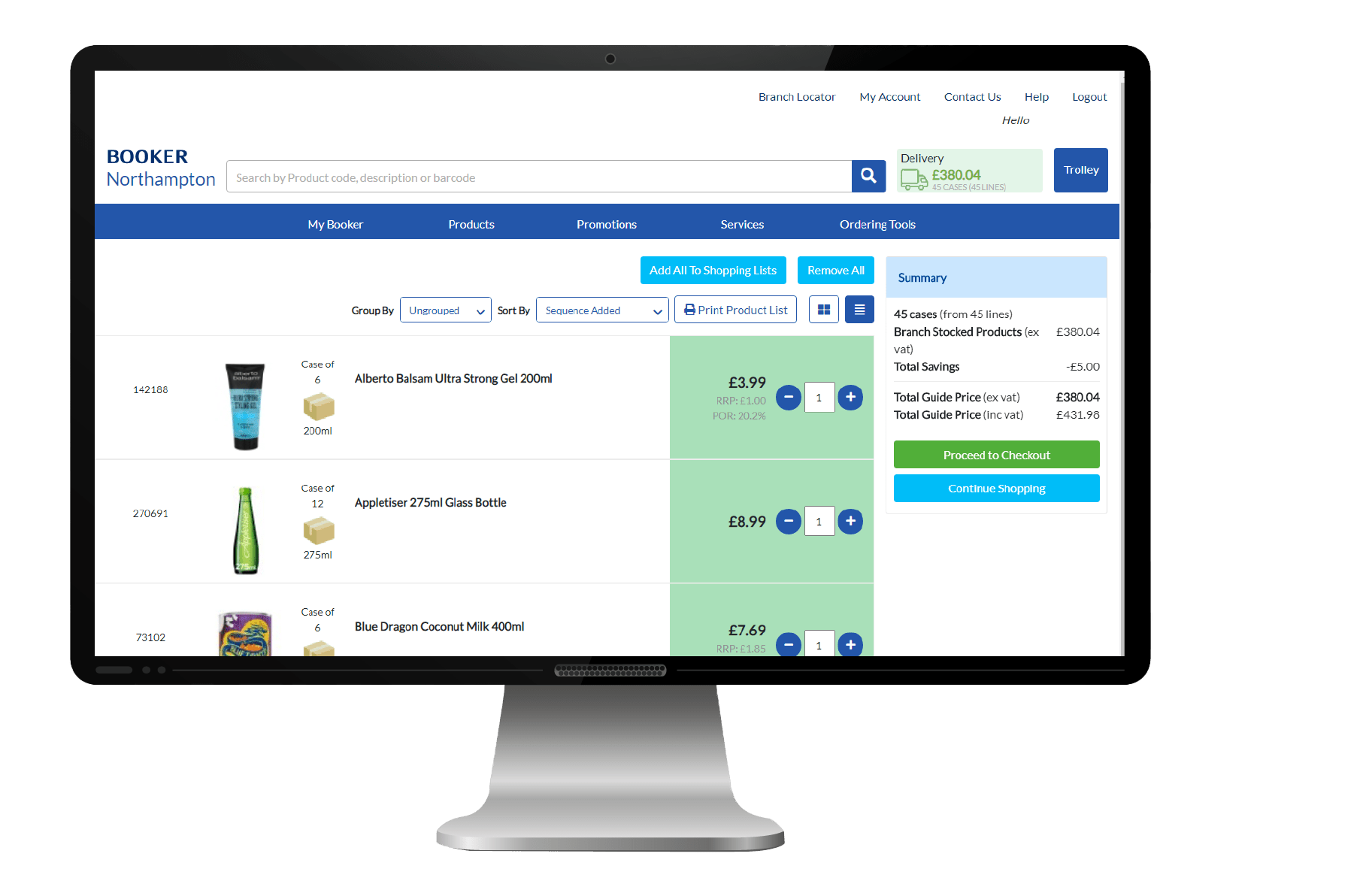 Booker Home page on both Desktop and Mobile