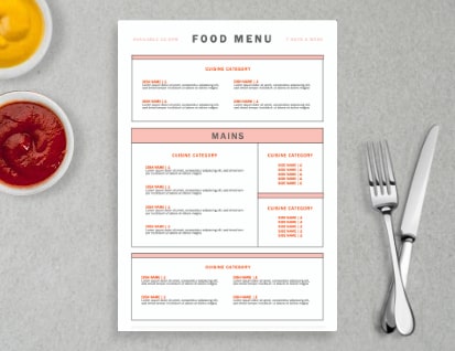 Canteen Menu