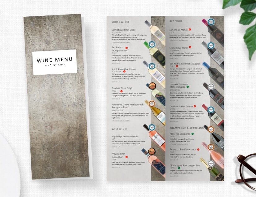 Wine Menu