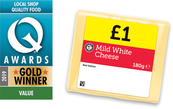 Q Awards Gold Winner for Mild White Cheese
